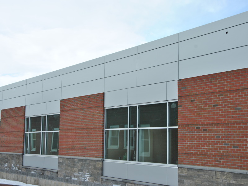 The façade of the new Progressive Care Unit.
