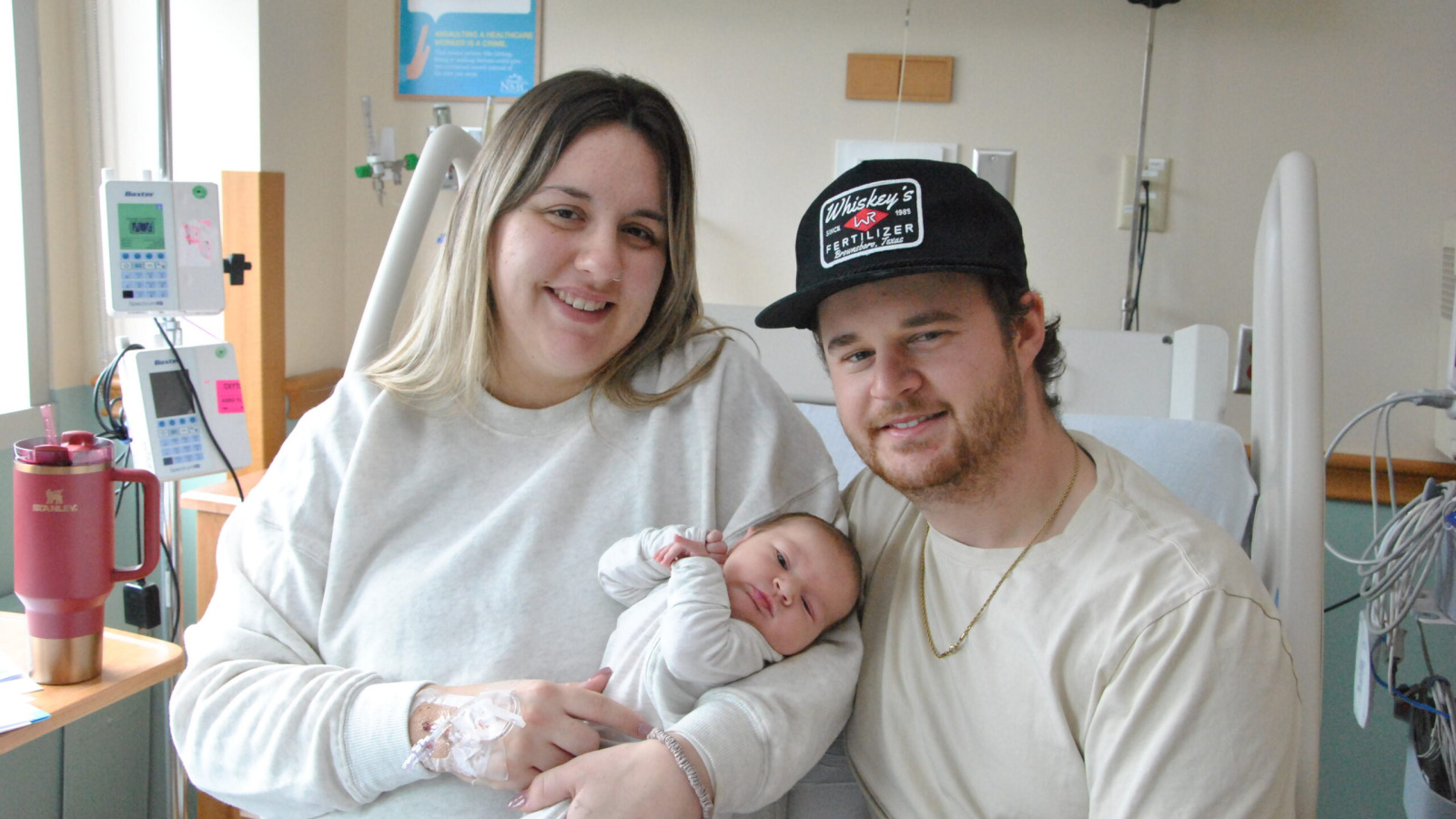 parents and Vermont's First Baby of 2025
