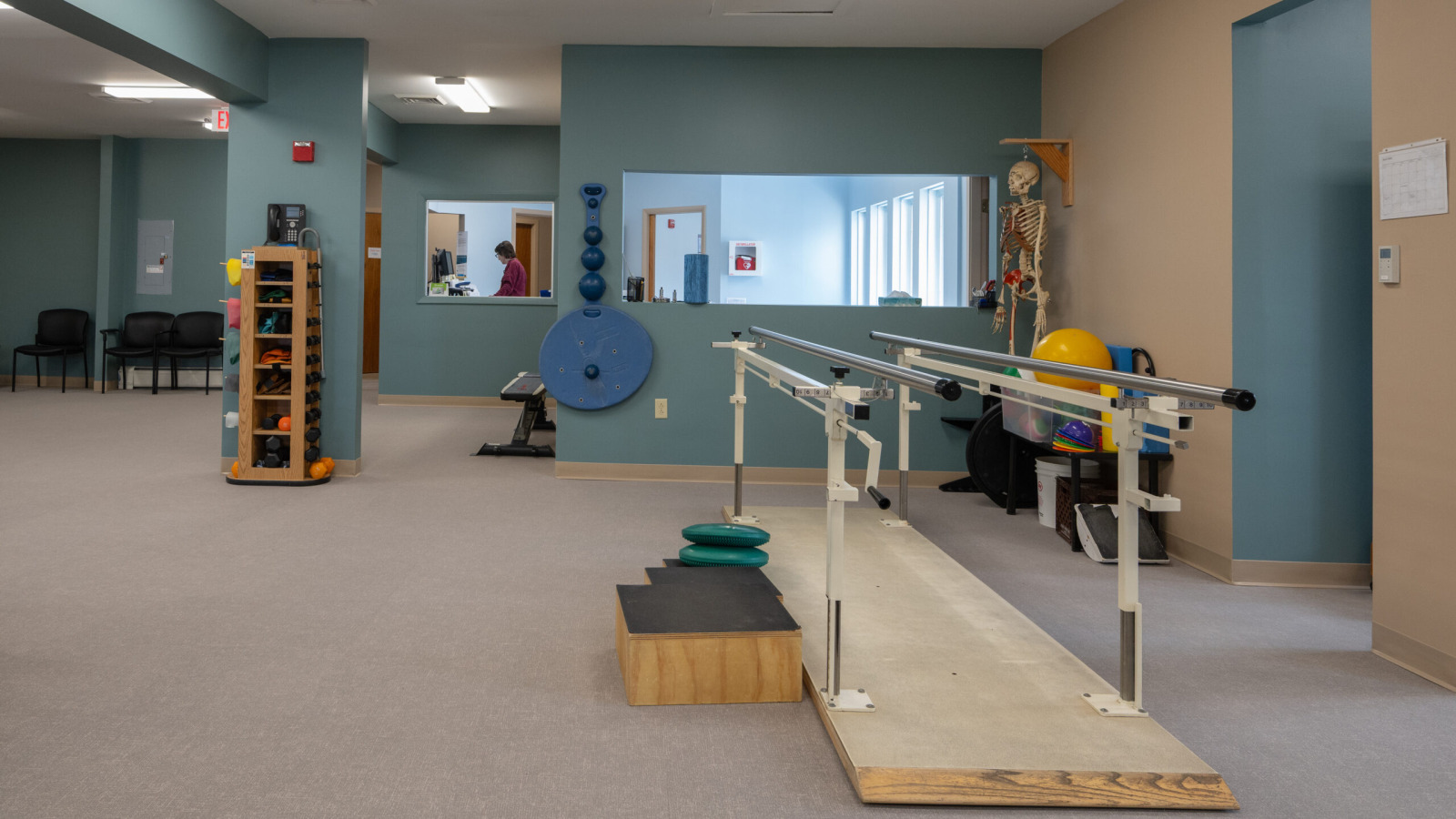 Physical Therapy gym space in Northwestern Medical Centers Enosburgh Physical Therapy practice