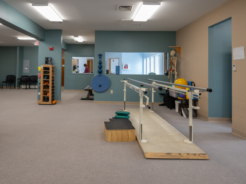 Physical Therapy gym space in Northwestern Medical Centers Enosburgh Physical Therapy practice