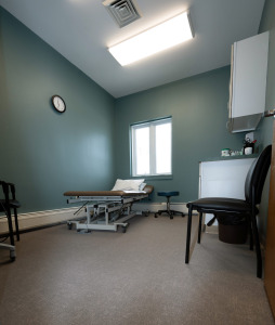 Physical Therapy exam room in Northwestern Medical Centers Enosburgh Physical Therapy practice