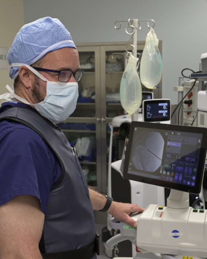 NMC team member taking a scan in diagnostic imaging