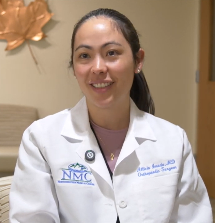 Allicia Imada, MD being interviewed