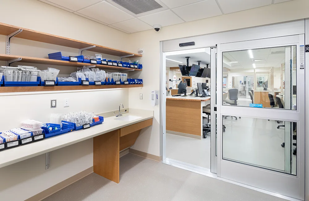 Emergency department supply room