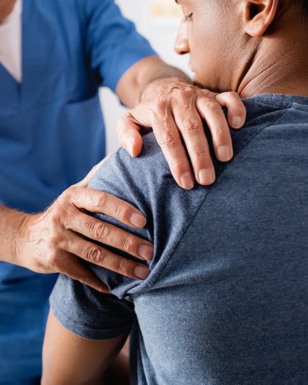 Patient shoulder pain treatment