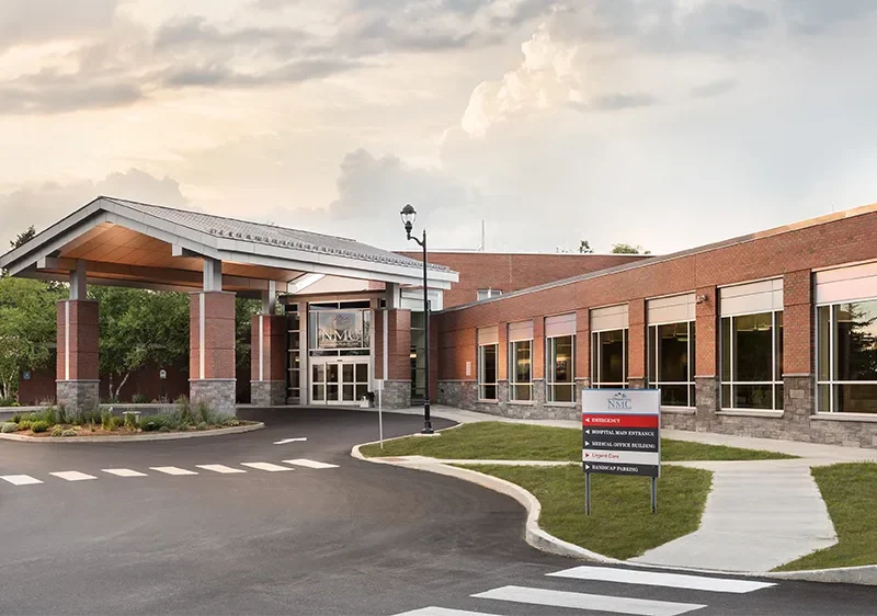 The entrance of Northwestern Medical Center, St Albans VT