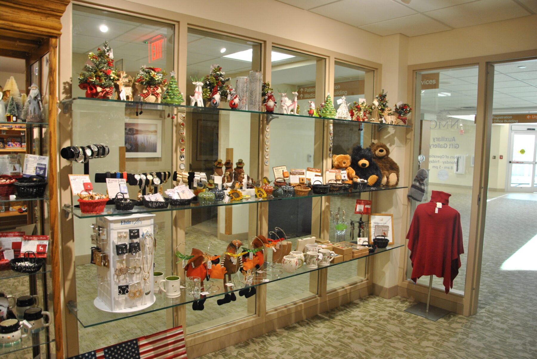 The Gift Gallery is located just past the lobby of the main hospital entrance.