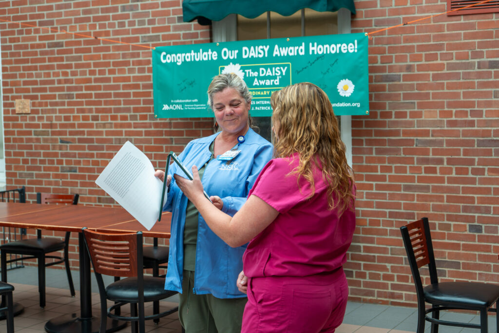 Tonya Sheltra, RN receiving DAISY Award