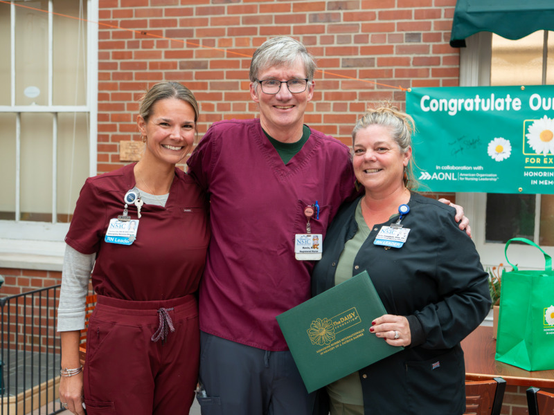 Kevin King, RN receiving Daisy Award